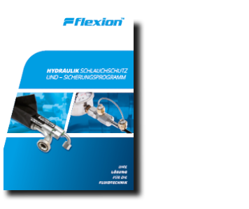 Titelbild der Broschüre Flexion Schlauchschutz aus dem Bereich Hydraulik